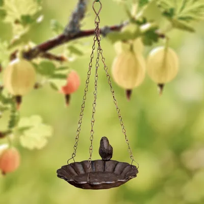 Produktbild von Vogeltränke romantisch, Hängend, Vogelbad - Tränke, Futterschale für Vögel