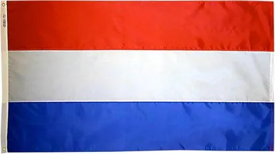 Produktbild von Famanu Flagge Niederlande - Nachhaltiges Nylonmaterial - 152 x 91 cm - Orange Weiß Blau
