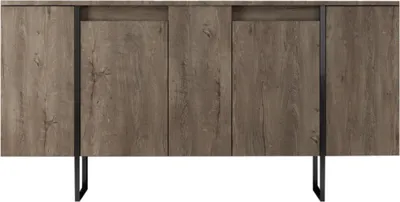 Produktbild von Skye Decor, Luxe - Walnut, Black, Wohnzimmerschränke, Nussbaum, 160 x 80 x 35 cm