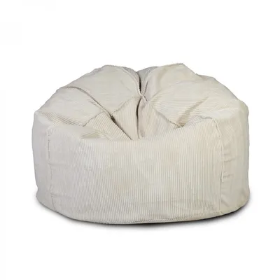 Obrázek produktu pro Křeslo Pouffe Sack Corduroy - měkké a pohodlné - moderní - barva: SZ03 White