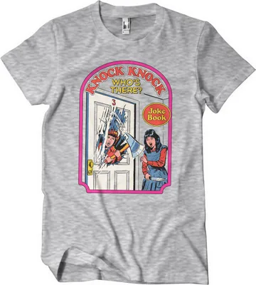 Produktbild von Knock Knock Who's There T-Shirt - Medium - HeatherGrey