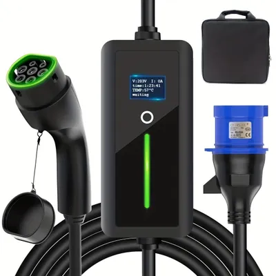 Obrázek produktu pro Nabíječka pro elektromobily - Mobilní nabíjecí kabel - Nabíječka pro elektromobily - Kabel typu 2 - Nabíjecí kabel pro elektromobily