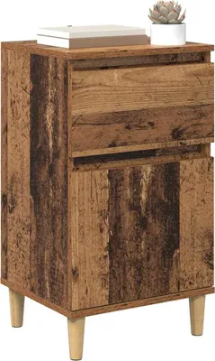 Obrázok produktu pre vidaXL Nočný stolík so zásuvkami z regenerovaného dreva 40 x 35 x 70 cm materiál na báze dreva