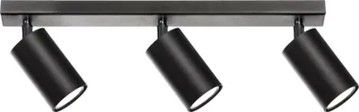 Zdjęcie produktu dla Nowoczesna lampa wisząca Roller 3L z metalu do wystroju loftowego, czarna