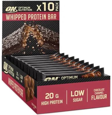 Produktbild von Optimum Nutrition Whipped Protein Bar - 10 Riegel a 60g Chocolate Caramel