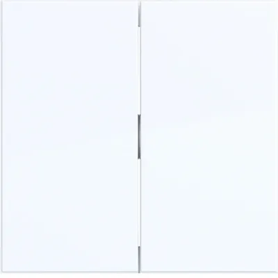 Image de Interrupteur à bascule double Hager A.x/C.x WAW2000WG, blanc brillant