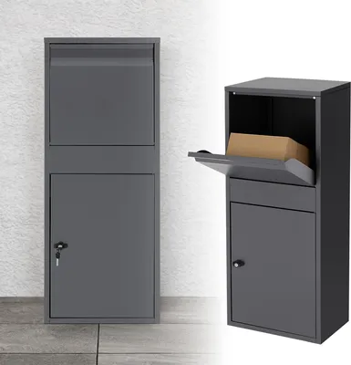 Produktbild von ML-Design Paketbriefkasten freistehend, 41x103x38 cm, Anthrazit, aus Stahl
