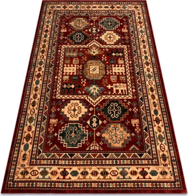 Produktbild von Wollteppich KASHQAI 4306 300 orientalisch, Rahmen Terrakotta / beige rot 240x340 cm