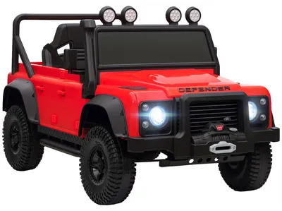 Immagine prodotto di Macchina Elettrica per Bambini Licenza Ufficiale Land Rover Defender 12V con Telecomando Rosso