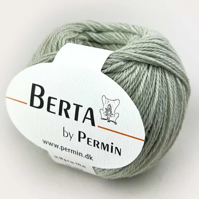 Produktbild von Berta by Permin – Strickgarn aus Wolle und Baumwolle, ®- (52 zartgrün)