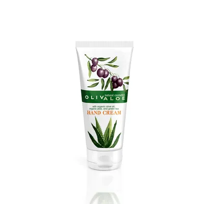 Produktbild von OLIVALOE 00148 - Handcreme 100ml mit Olivenöl/Aloe Vera, Naturkosmetik von Kreta