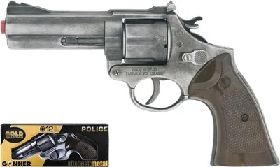 Produktbild von Gonher Police Revolver 12 Shots 127/1 Gewehr Silber Silber One Size