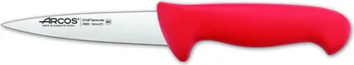 Produktbild von Fleischermesser Arcos Farbe - Prof  292922 Edelstahl Nitrum und mango ergonomische rote Polypropylenklinge und 13 cm Klinge, Vitrine