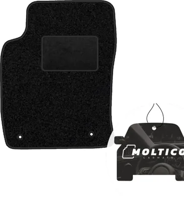 Produktbild von moto-MOLTICO Fahrer Fußmatte Auto Velours Fahrerseite Autoteppiche Schwarz Fahrermatte 1-teilig passend für Citroen Xsara Picasso 2000-2012
