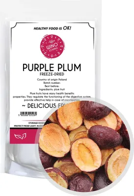 Produktbild von Ungarische Pflaumenhälften, gefriergetrocknet, köstliche Früchte - 100g