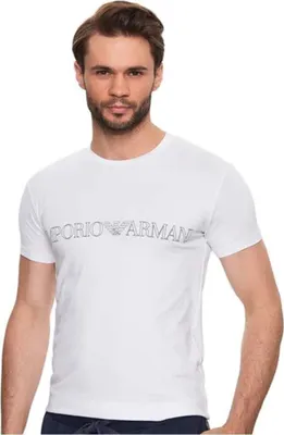 Immagine prodotto di T-shirt uomo EMPORIO ARMANI maglia mezza manica girocollo con logo stampato organic Cotone elasticizzato articolo 111035 3R516, EUR M - CN 170/92A - BR M - MX M, Cotone 95%,Spandex 5%