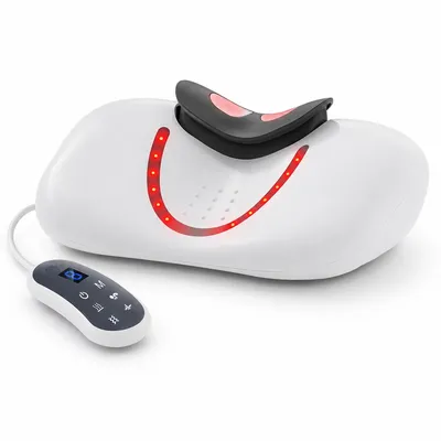 Produktbild von Nacken- und Schultermassagegerät mit Wärmefunktion, EMS und Luftdruckmassage, 3 Programme, 9 Stufen, für Zuhause und Büro