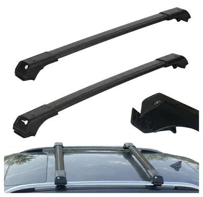 Produktbild von Dachgepäckträger für klassische Dachreling für VOLKSWAGEN T5/T6 2003-2024, schwarz