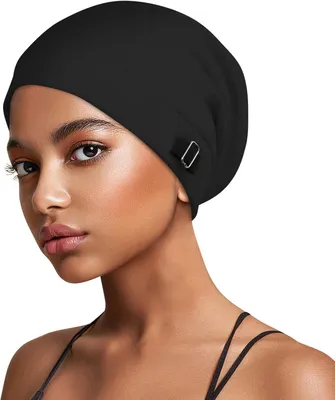 Produktbild von Schlafhaube aus Satin – Haube mit Satinfutter – Verstellbar