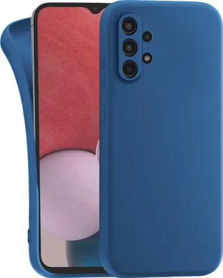 Produktbild von MyGadget Silikon Hülle Kompatibel mit Samsung Galaxy A13 4G - robuste Schutzhülle TPU Case Slim Silikonhülle - Back Cover Kratzfest Handyhülle - Matt Dunkelblau