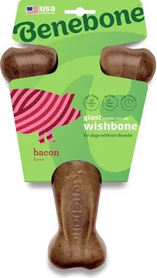 Imagen del producto de Benebone Wishbone, sabor a tocino, tamaño XL