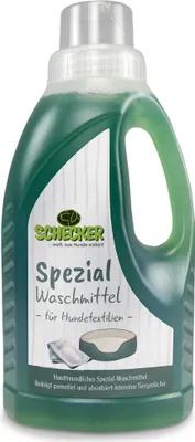 Produktbild von Schecker Spezial Waschmittel 1,5 L für Hundetextilien Flecken aller Art wie Blut, Urin