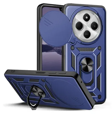 Produktbild von Armor Handyhülle für Xiaomi Redmi 14C Kameraschutz Handy Panzer Case Cover Schutzhülle Outdoor Farbe: Blau