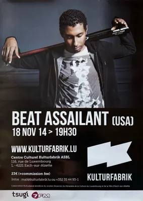 Obrázok produktu pre Beat Assailant (USA) – Koncert v Luxemburgu, 2014 – PLAGÁT – 60x84 cm