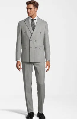 Produktbild von SteffenKlein Herren Anzug Slim-Fit 5600-46, 5600-48, 5600-50, 5600-52, 5600-54, 5600-56 903881 hellgrau 52