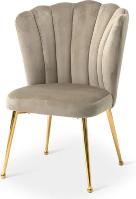 Image de Chaise de salle à manger en velours Milton & Oldbrook Vienna Taupe
