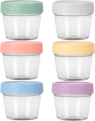 Produktbild von Glasbehälter 120 ml, 6 Stück, luftdicht, für Kühlschrank