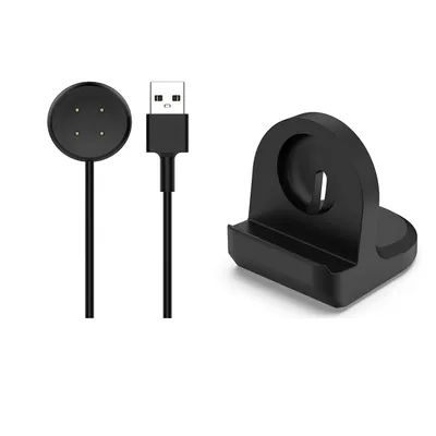 Obrázek produktu pro Pro Fitbit Ace LTE Silikonový nabíjecí kabel USB Smart Watch 1 metr Nabíjecí stanice Black