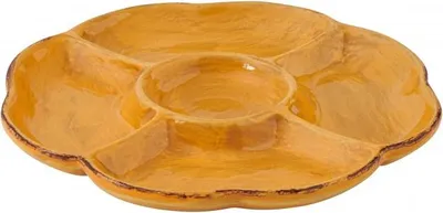Immagine prodotto di Piatto da antipasto in maiolica gialla