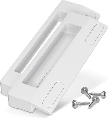 Produktbild von Handgriff Set 2x Türgriff universal 187mm für 90-172mm Schraubenabstand für Kühlschrank