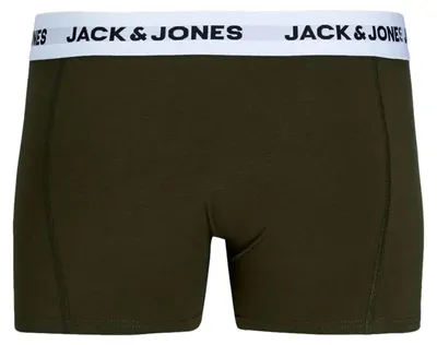 Produktbild von Jack & Jones 5er-Pack Kurze Bozershorts, Boxershorts, Boxer-Unterhose, Erwachsener, Männlich, Schwarz, Grün, Navy, Olive, Einfarbig