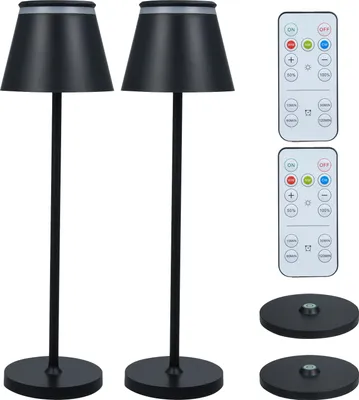 Obrázok produktu pre Neoglint LED stolová lampa Moderná stolová lampa Dotykové ovládanie Stmievateľná nočná lampa Batériovo napájaná lampa na čítanie s nabíjacou základňou Nastaviteľná teplota farieb Funkcia časovača s diaľkovým ovládaním