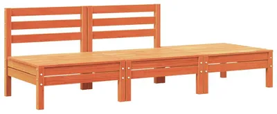 Produktbild von vidaXL Gartensofa 3-Sitzer Wachsbraun Massivholz Kiefer