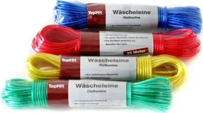 Produktbild von Wäscheleine Kunststoff 20 m x 2 mm mit Drahteinlage