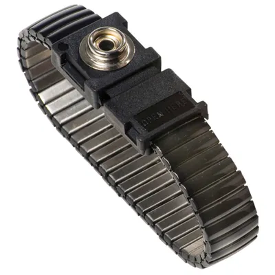 Produktbild von Warmbier Metallgliederband antiallergenic, ESD, 10 mm, schwarz 2052.750.5.10