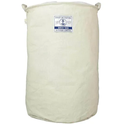 Produktbild von Wäschekorb Antonio XL beige, Leinen-Baumwolle, zusammenfaltbar, mit Tragehenkeln, Kordelzug, 58 cm hoch, 44 cm breit