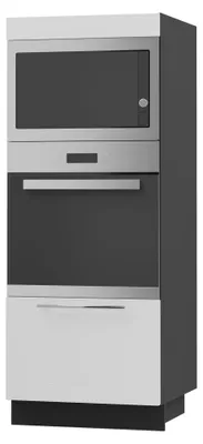Immagine prodotto di Armadio forno KVANTUM a estrazione parziale 60cm corpo e frontale colore selezionabile (Q-D5AM/60/154), bianco opaco, nero