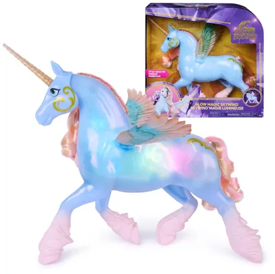 Produktbild von Unicorn Academy - Glow Magic Skywind, interaktives Einhorn mit Licht und Sound, magisches Alicorn mit leuchtendem Horn und Flügeln, Spielzeug für Kinder ab 4 Jahren, 4 Jahr(e), Mehrfarbig