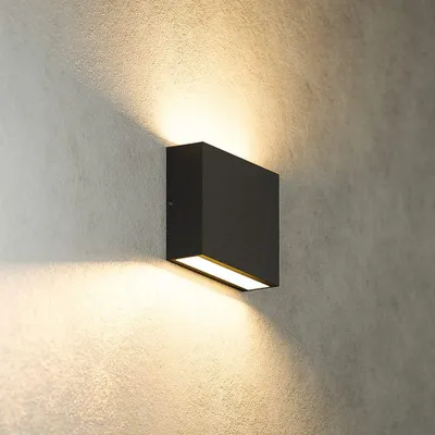 Image de HOFTRONIC - Applique murale LED 7W 2700K IP54 Noir dimmable