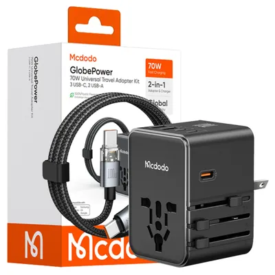 Produktbild von McDodo GlobePower 70W Universal Reiseadapter mit Ladegerät