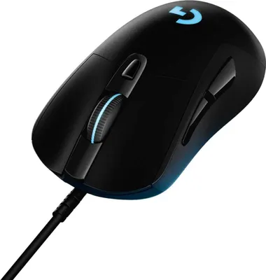 Image de Logitech Gaming Mouse, filaire, résolution 16 000 ppp, molette de défilement, rétroéclairée, 6 boutons, port USB 2.0(910-005632)