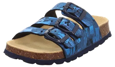 Produktbild von Superfit Mädchen Fussbettpantoffel 1-800113 Hausschuhe, Blau Mehrfarbig 8110, 30