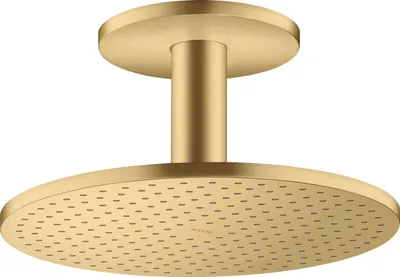 Produktbild von AXOR ShowerSolutions Kopfbrause 300 1jet mit Deckenanschluss Brushed Gold Optic, 35301250
