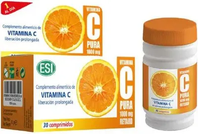 Image de Esi Vitamin C Pure 1,000 Mg Retard 30 Comprimidos
