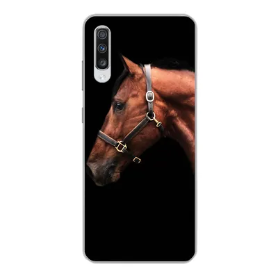 Produktbild von MuchoWow® Handyhülle Schutzhülle Hülle für Samsung Galaxy A70 Pferd - Leicht - Halfter Silikon Softcase Handy Hülle - Schutzhaube
