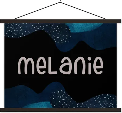 Produktbild von MuchoWow® Textilposter Melanie - Pastell - Mädchen 150x113 cm mit schwarzem Rahmen - Wohnzimmer